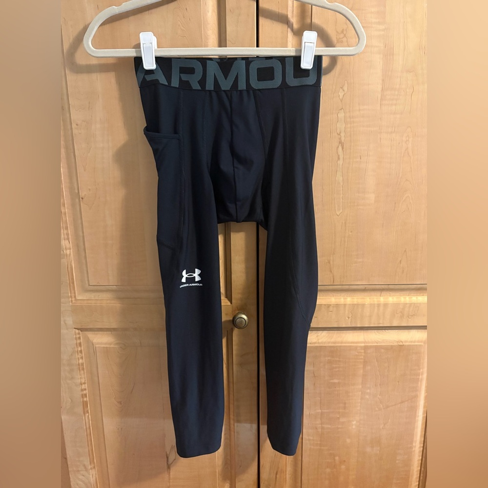 New Under Armour Black Compression Tights Sz Small